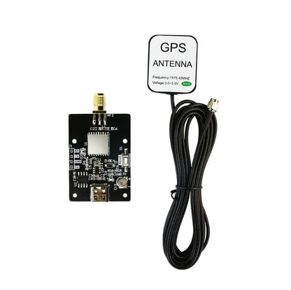 Yahboom ATGM336H-5N GPS module board with SMA antenna and long coax cable