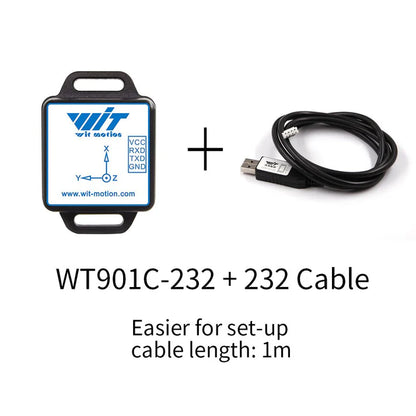 WitMotion WT901C-485 9-assige IMU Versnellingsmeter Gyroscoop Digitale Kompas (RS485/RS232/TTL), 0,05° Hoeknauwkeurigheid, 0,2–200 Hz AHRS