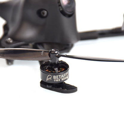 Close-up of 2-blade propeller mounted on a BetaFPV 1103 brushless motor