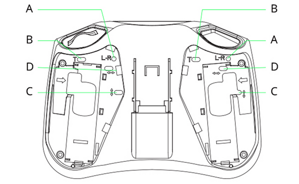 RadioMaster Pocket Radio Controller (M2), B T To adjust the throttle stick tension