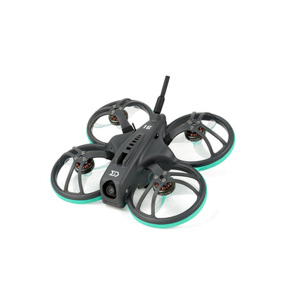 Sub250 Whoopfly16 HD Zero 1S 75mm mini whoop drone, angled front view with ducted props