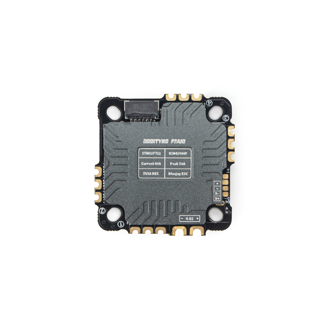 OddityRC F7 40A AIO 飛控 ESC 4-6S (ODDITYRCF722AIO) STM32F722, ICM42688P, 5 UART