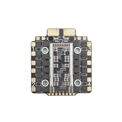 OddityRC Vortex S90 90A 8S 4-in-1 ESC top view, motor pad layout and mounting holes