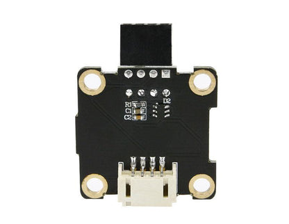 Rear view of Yahboom YB-M16 V2.0 sensor board showing components and white PH2.0 socket