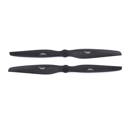MAD FLUXER VTOL Propeller, Pair of MAD FLUXER VTOL black carbon-fiber propellers with a two-blade design and center mounting hub