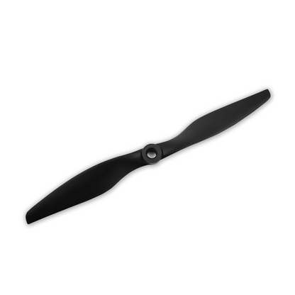 HQProp Thin Electric Pusher Propeller, black 2-blade drone prop with center mounting hub