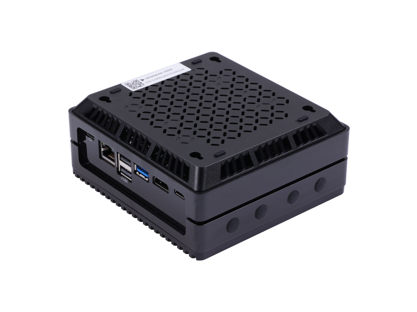reComputer J1010 Edge AI Computer with NVIDIA Jetson Nano 4GB, 0.5 TOPS, HDMI, USB, 2x CSI, M.2 Key E, GbE