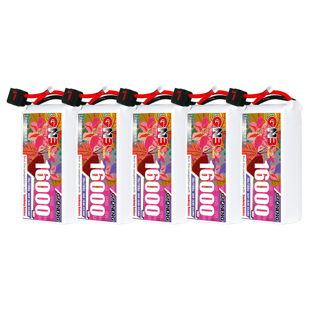 GAONENG GNB 6S1P 22.2V 16000mAh 70C RC LiPo Battery QS8
