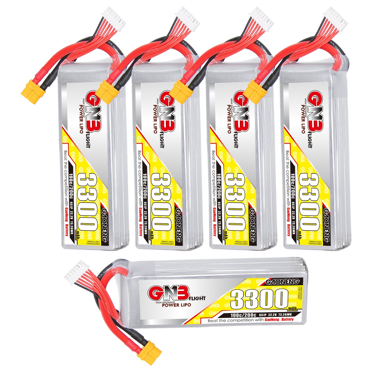 GAONENG GNB 6S 22.2V 3300mAh 100C LiPo Battery XT60