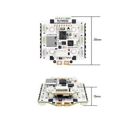 Flywoo GOKU HEX GN405 Nano HD 20A 堆疊 V3 飛控/電調組，TCXO ELRS 2.4G，O3/O4 插頭&P播放