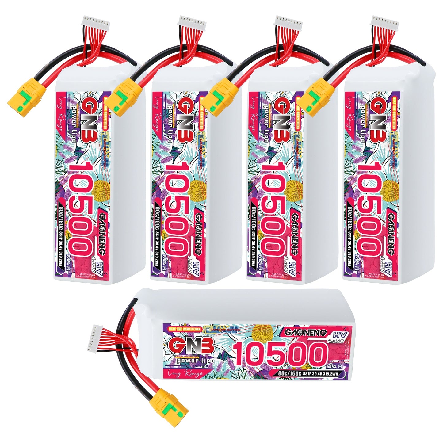 GAONENG GNB 8S1P 30.4V HV 10500mah 80C LiPo Battery XT90S