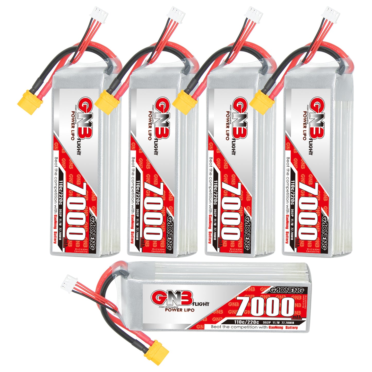 GAONENG GNB 3S 11.1V 7000mAh 110C LiPo Battery XT60