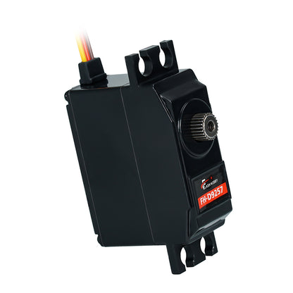 Flashhobby FH-D9257MG tail servo with black case, metal spline output shaft and 3-wire lead
