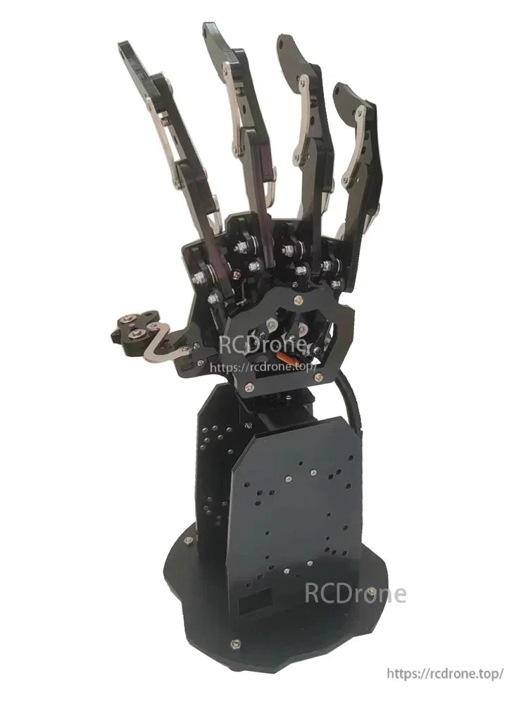 5 DOF Robot Hand, The company offers applications for programmable robot grippers and manipulators, STEM education, and bionic hand research.