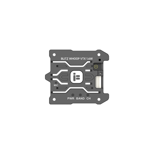 iFlight BLITZ Whoop 5.8GHz 1.6W VTX – 25.5x25.5mm, IRC Tramp, 7–34V, 44CH FPV Video Transmitter