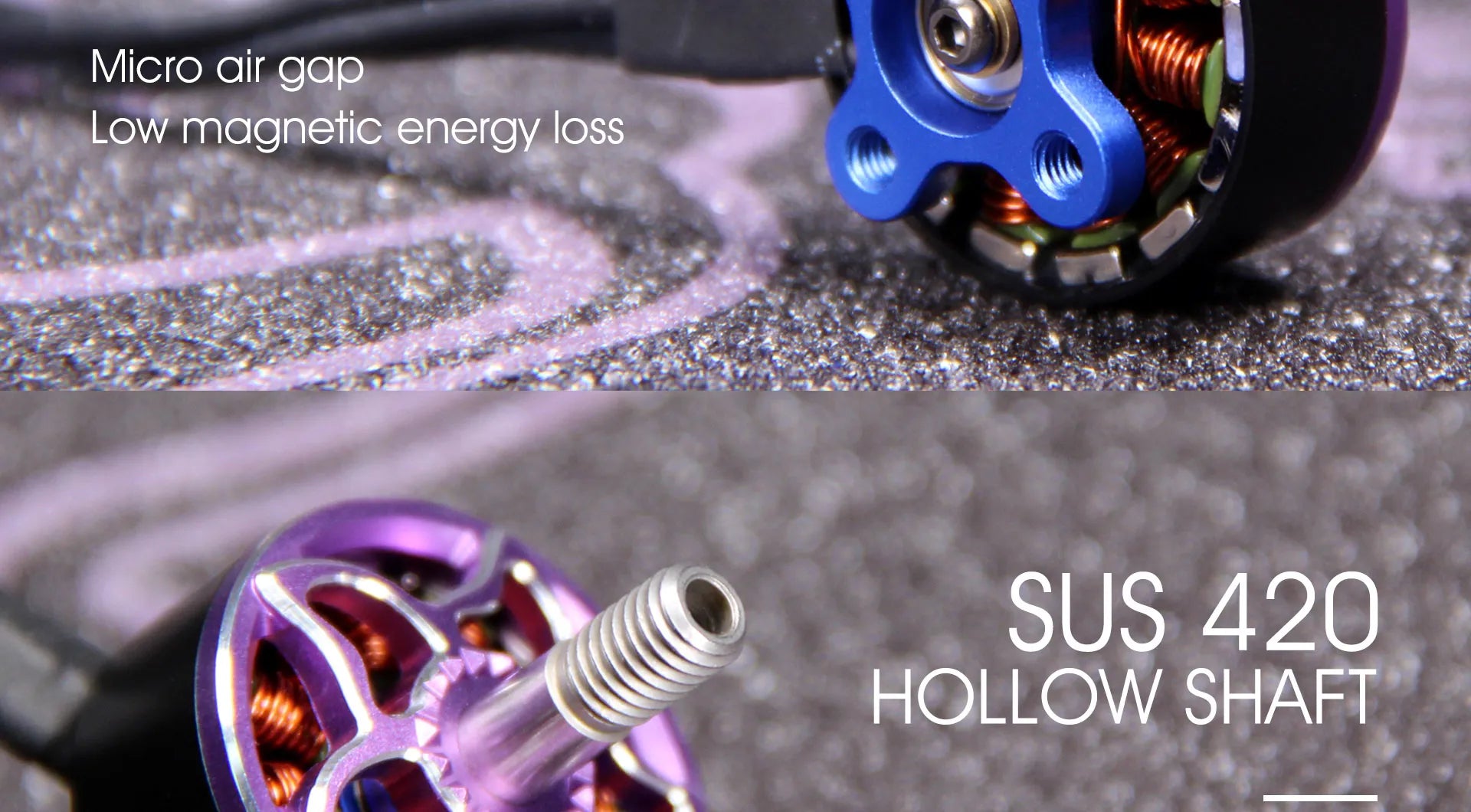 BrotherHobby VS 2207 Motor, Micro air gap Low magnetic energy loss SUS 420 HOLLOW SHA