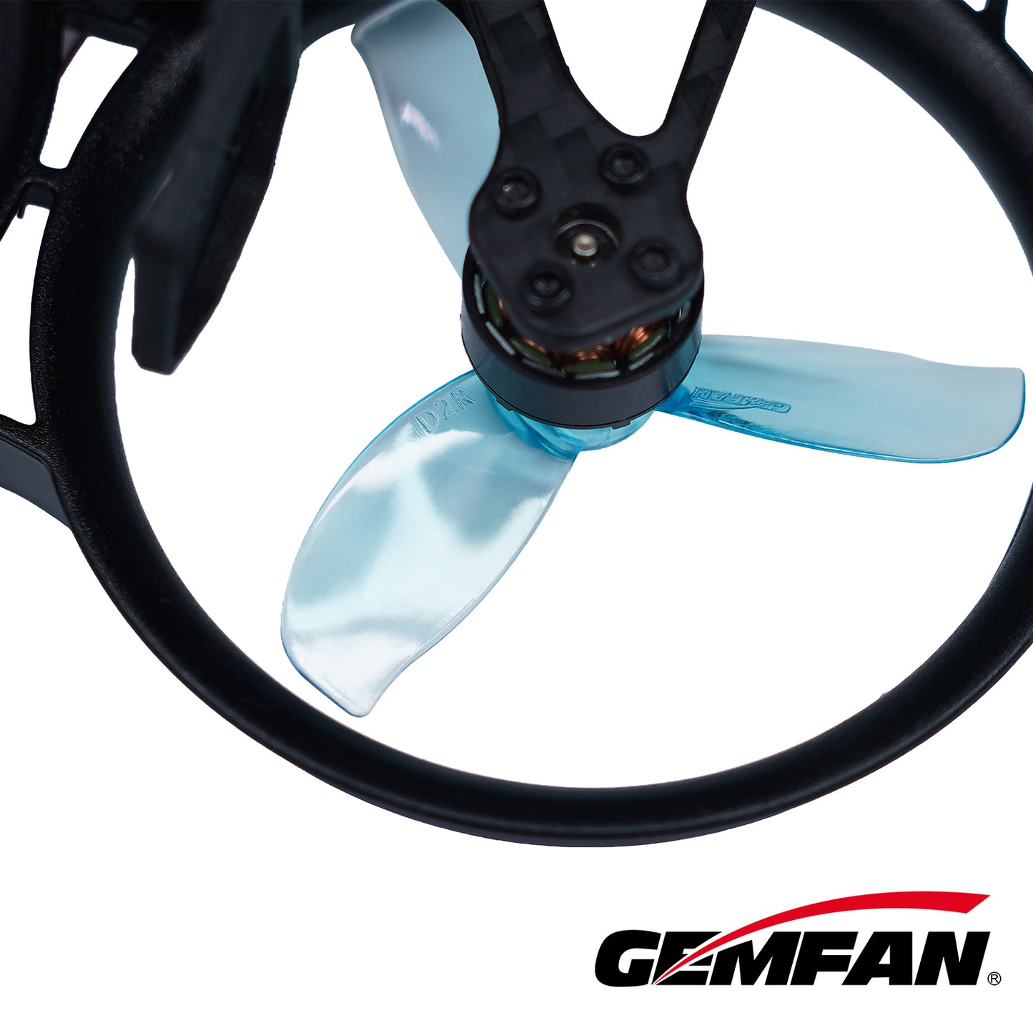 Gemfan D2 Gekanaliseerde PC 3-Blads 1,5mm Propeller (4 paar/zak)