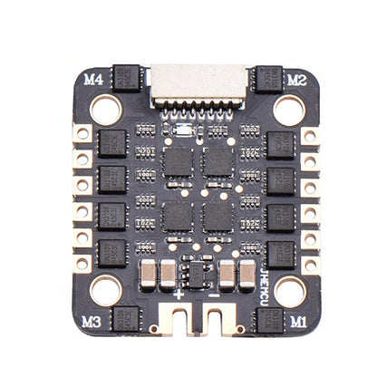 JHEMCU EM-40A 4-in-1 ESC top view with JST connector and M1–M4 motor pad markings