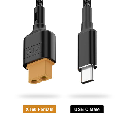 Type-C to XT60 Female Connector Charging Cable