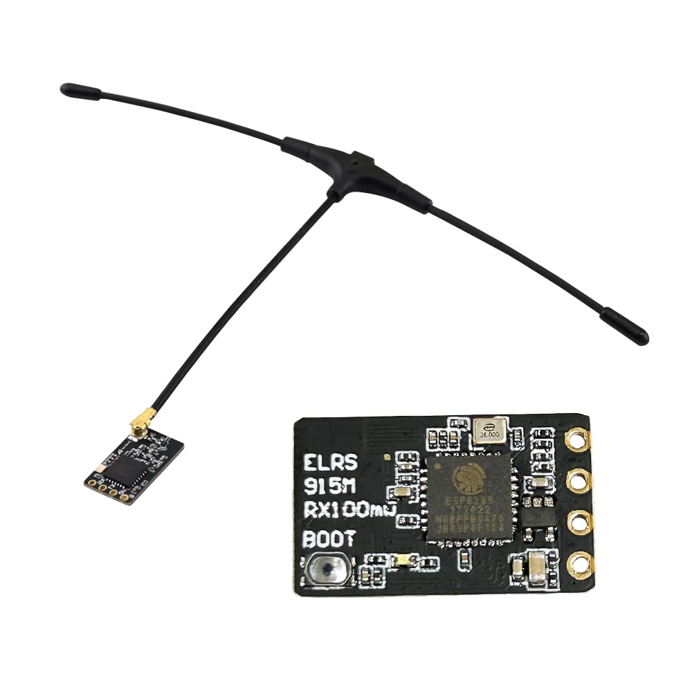 BAYCK ELRS 915MHz / 2.4GHz NANO ExpressLRS Receiver with T type Antenna Support Wifi upgrade for RC FPV Traversing Drones Parts