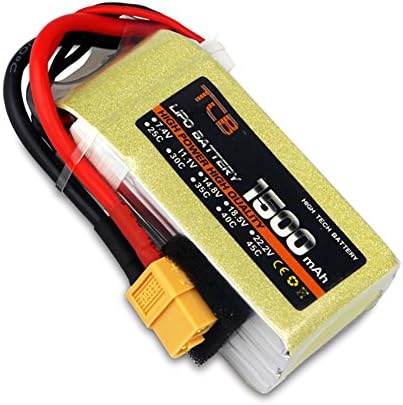 TCB 2S 3S 4S 5S 6S 7S 8S 1500mAh 25C 45C 75C LiPo 배터리(XT60 플러그) - FPV 드론, RC 비행기, 헬리콥터, 자동차용