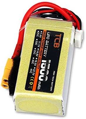 TCB 2S 3S 4S 5S 6S 7S 8S 1500mAh 25C 45C 75C LiPo 배터리(XT60 플러그) - FPV 드론, RC 비행기, 헬리콥터, 자동차용