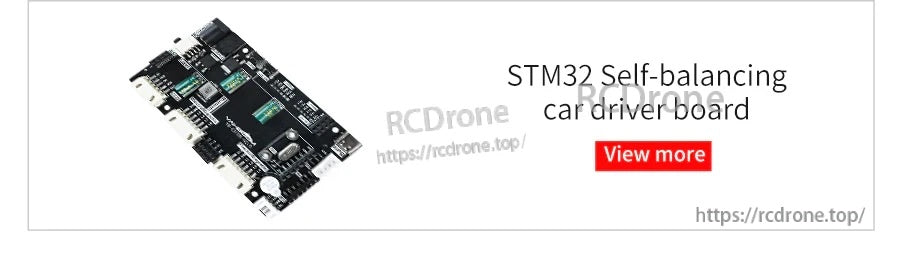STM32 self-balancing car driver board PCB with multiple ports and connectors for balance car control