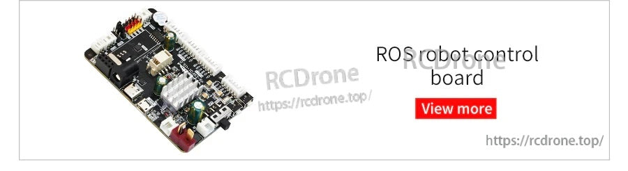 ROS robot control board PCB with heatsink, connectors, and pin headers for robotics control projects