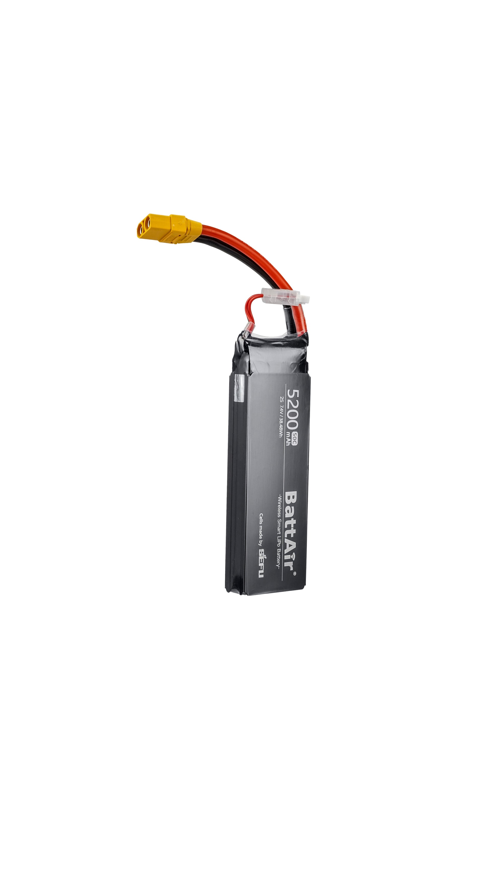 ISDT BattAir 2S 5200mAh 80C Smart RC LiPo Battery, ISDT BattAir Smart Battery for RC Car, 2S 5200mAh 80C for RC Plane (2 Pack) ISDT