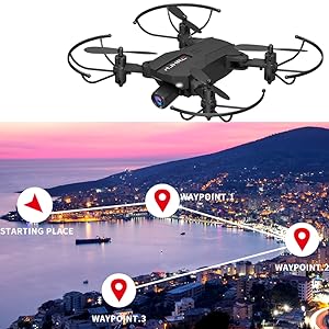 Lozenge HJ66 Drone, you can fly the drone by throwing it horizontally or toss