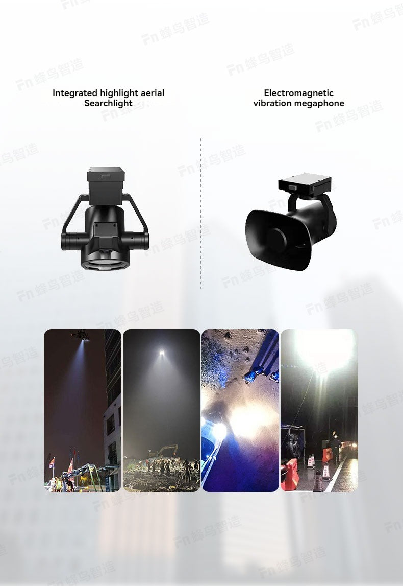 RCDrone, Integrated highlight aerial Electromagnetic Searchlight vibration megaphone 1  @581