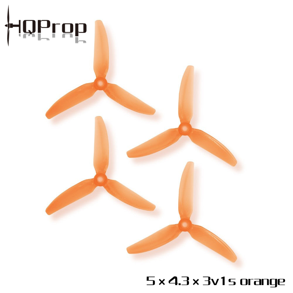 پروانه HQProp 5X4.3X3V1S (۲ راست‌گرد + ۲ چپ‌گرد) - پلی‌کربنات