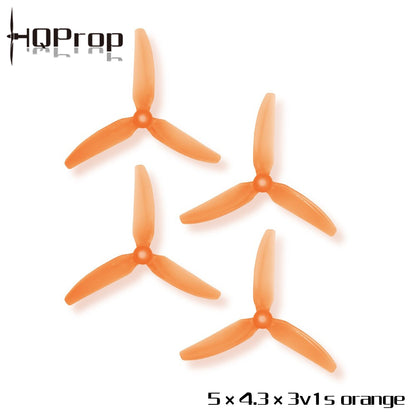 پروانه HQProp 5X4.3X3V1S (۲ راست‌گرد + ۲ چپ‌گرد) - پلی‌کربنات