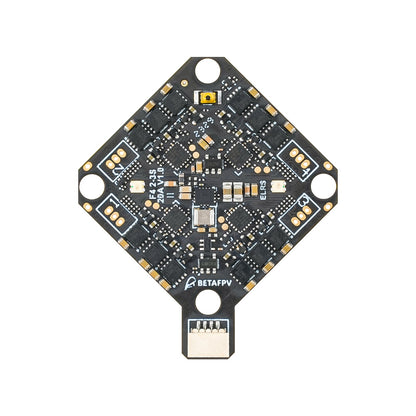 BETAFPV F4 2-3S 20A AIO Flight Controller PCB top view with BETAFPV logo and connector