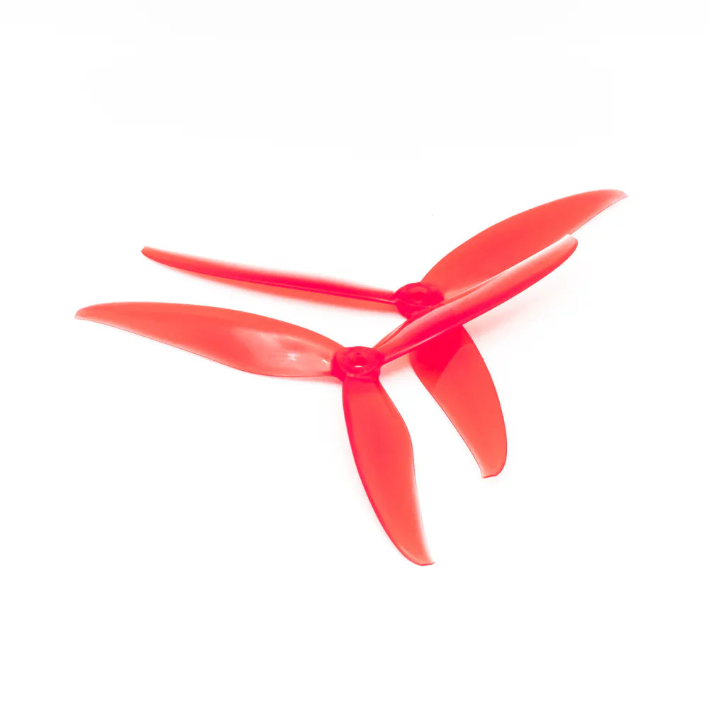 EMAX Avia 7035 7 inch 3-blade FPV propeller set, red translucent CW and CCW pair