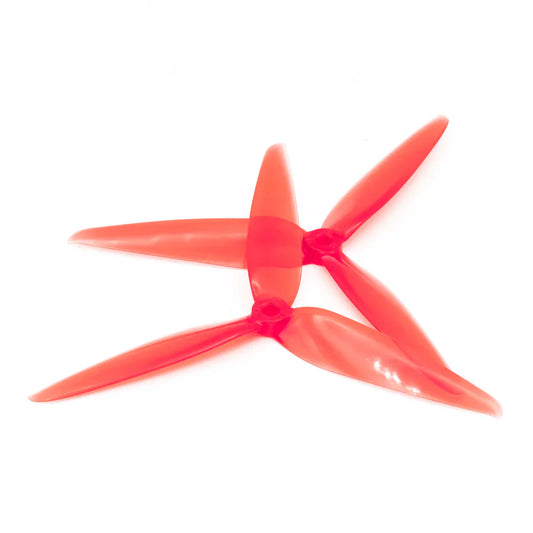 EMAX Avia 7040 7 inch 3-blade FPV propeller set, two red props stacked on white background
