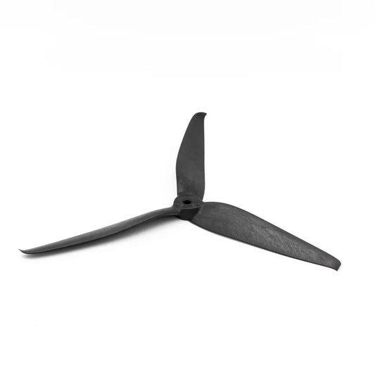 Emax AVIA9045 9045-3 9in 3-blade FPV propeller (single) angled view, black finish