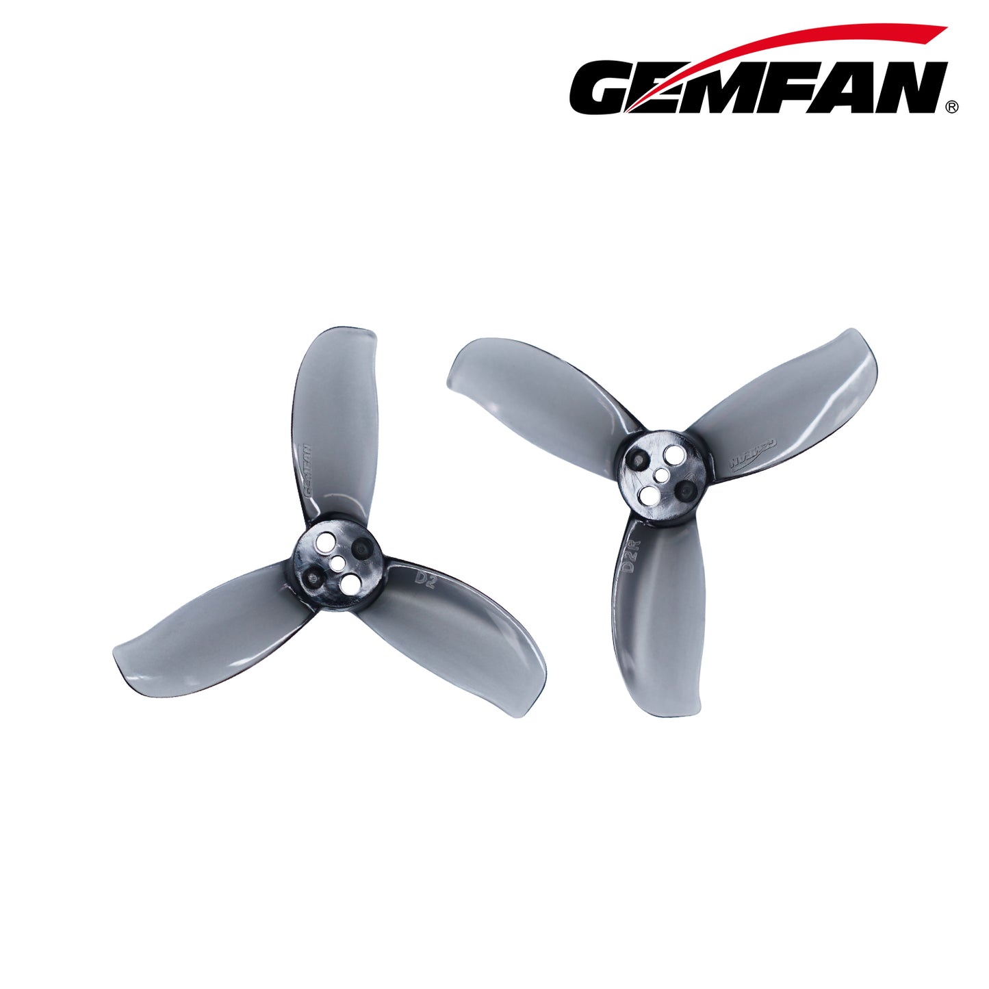 Gemfan D2 Gekanaliseerde PC 3-Blads 1,5mm Propeller (4 paar/zak)