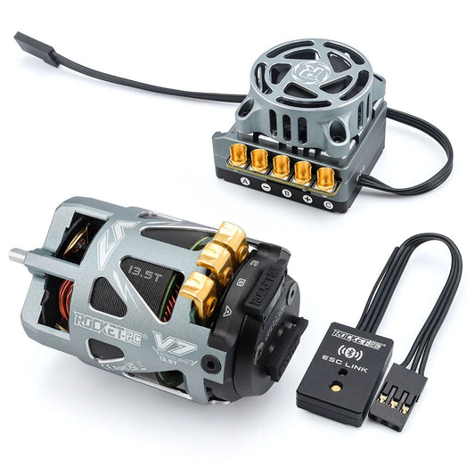 Rocket-RC 540 V7 Sensored Brushless Motor set with TS160 V3 ESC and ESC Link module