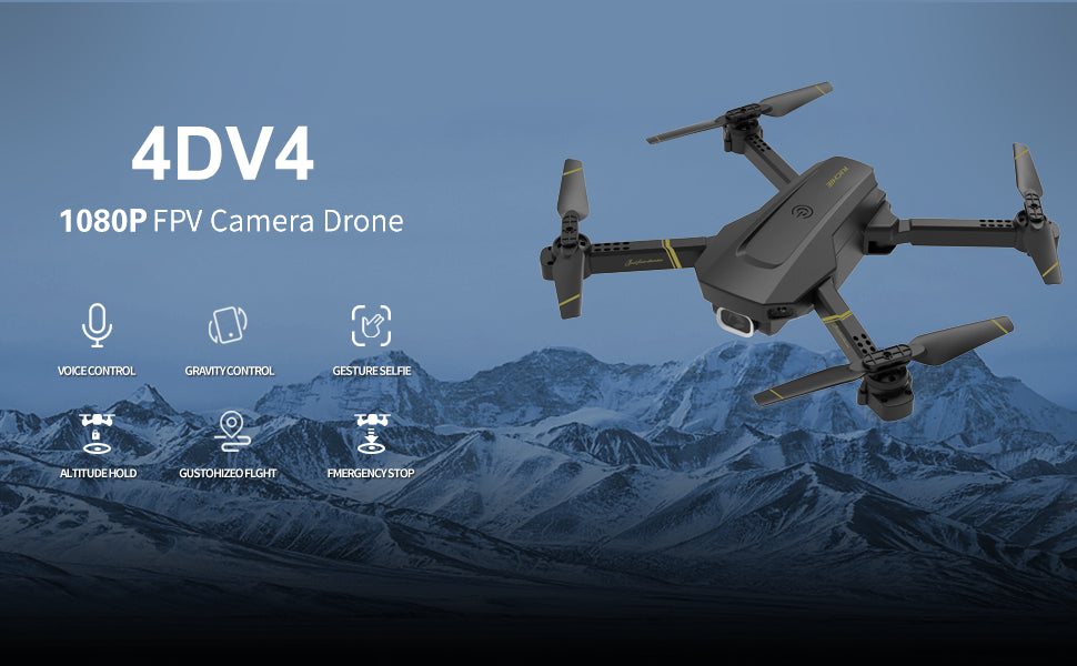 DRONEEYE 4DV4 Drone - with 1080P Camera, DRONEEYE 4DV4 Drone, 4dv4 1080p fpv camera drone (1
