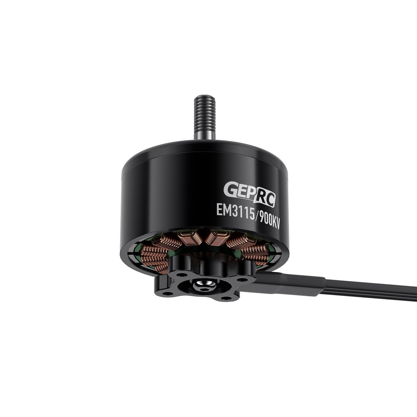 GEPRC EM3115 900KV Long-Range Brushless Motor, The GEPRC EM3115 motor is designed for 8-10 inch FPV drones, offering 900KV output and 6S compatibility.