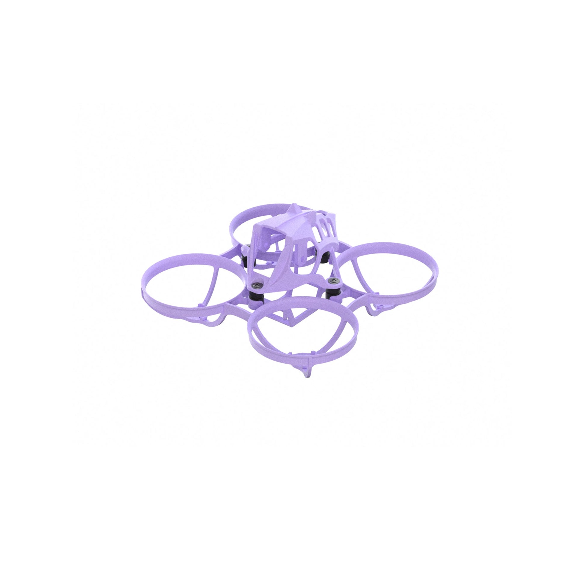 Ducted whoop frame parts shown assembled in light purple color option