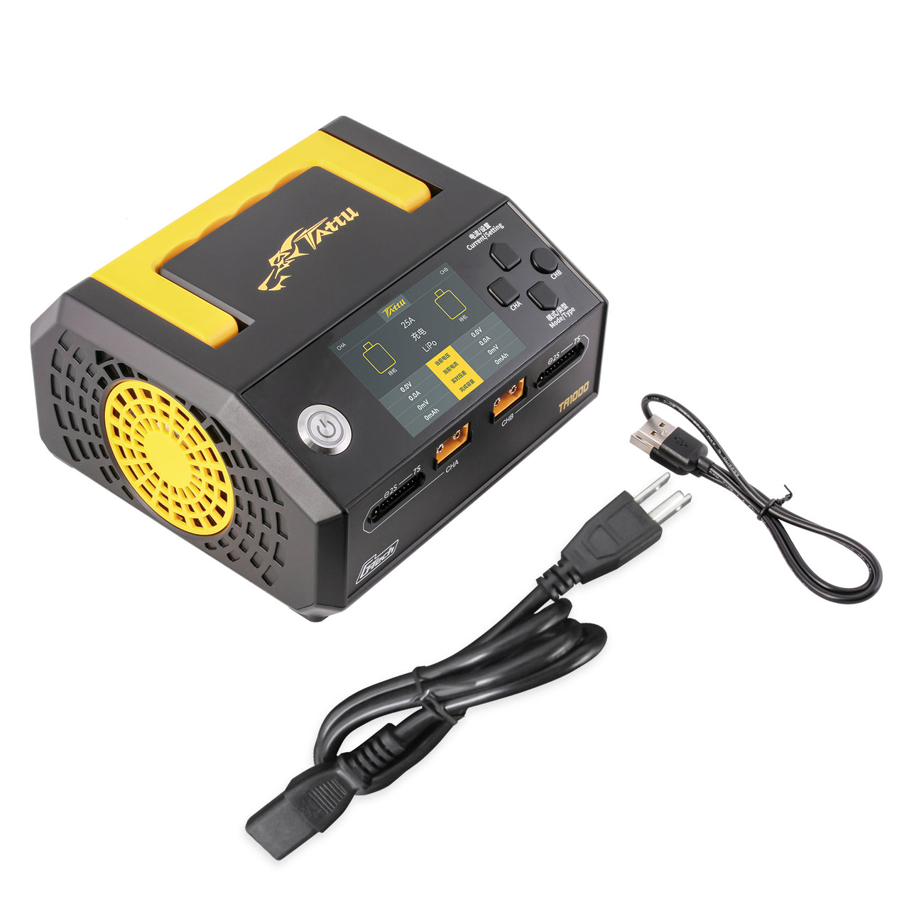 Tattu TA1000 G-Tech Dual-Channel Charger 25A*2 1000W For 1S-7S Drone Battery
