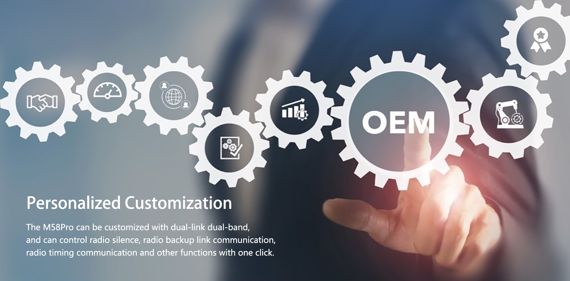 Maestro M58/M58Pro, Configure MS8Pro with customizable features like dual-link comms and radio silence controls.