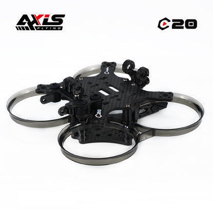 Axisflying Cineon C20 V2 2-Inch FPV Frame Kit & C135 Motors Combo, 94mm Wheelbase, T700 Carbon, Sub-250g
