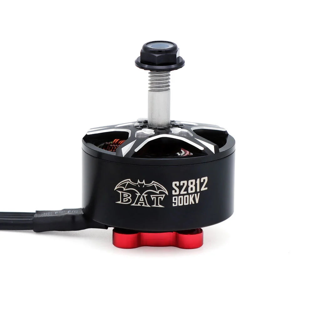 Surpass Hobby BAT S2812 900KV FPV brushless motor front view with threaded prop shaft