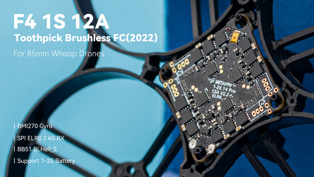 BETAFPV Meteor85 FPV Drone - Brushless Whoop Quadcopter (2022) 7 BETAFPV Meteor85 FPV Drone, FL 1S 12A Toothpick Brushless FC(2022) For 85mm Whoo