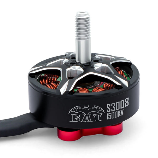 Surpass Hobby BAT S3008 1500KV brushless motor with threaded shaft and exposed copper windings