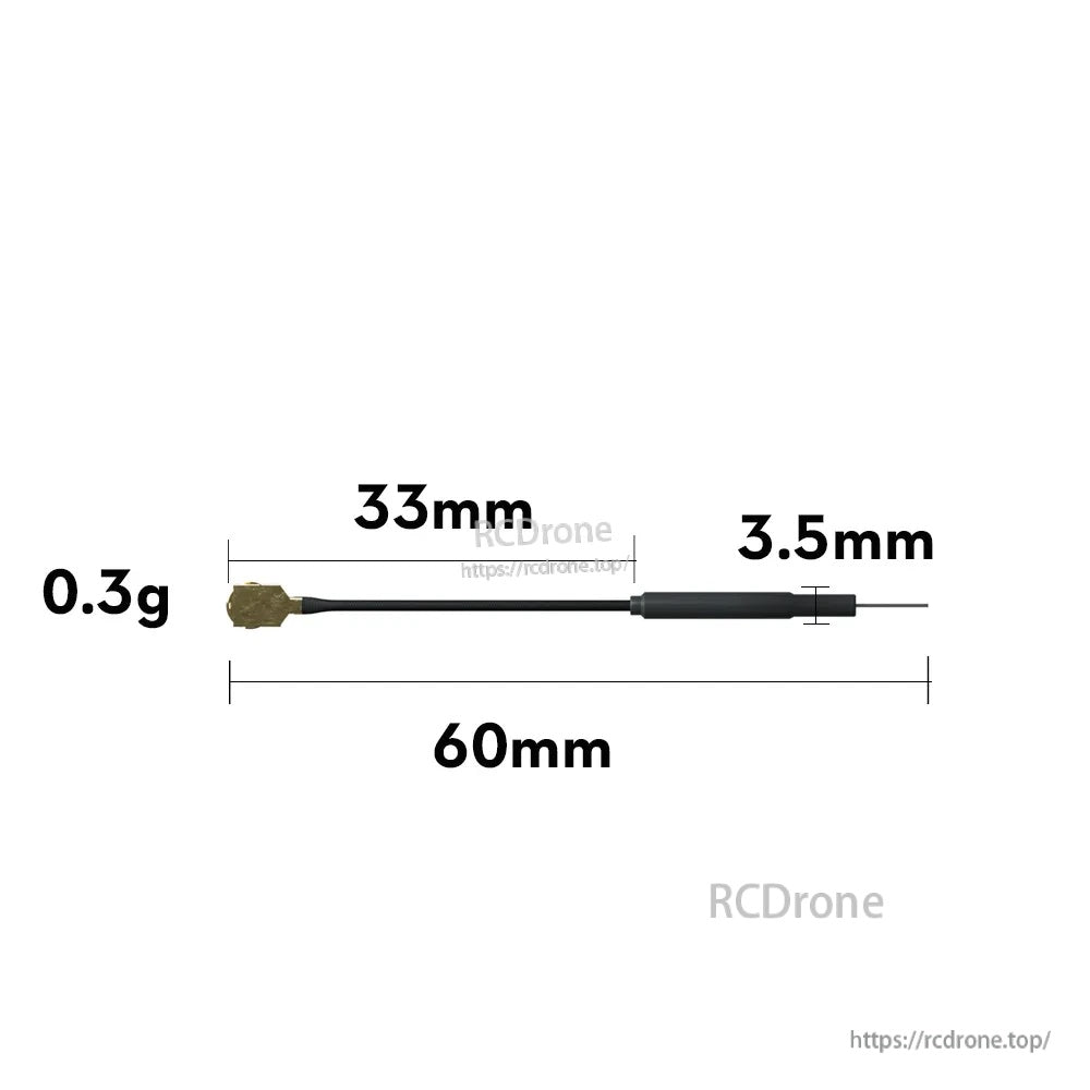 5pcs Flywoo 5.8G Light Brass Antenna UFL for VTX