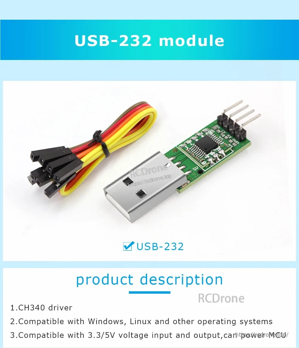 [6-in-1] USB to Serial Converter, Multifunctional (USB to TTL/RS485/232, TTL-RS232/485, 232 to 485)